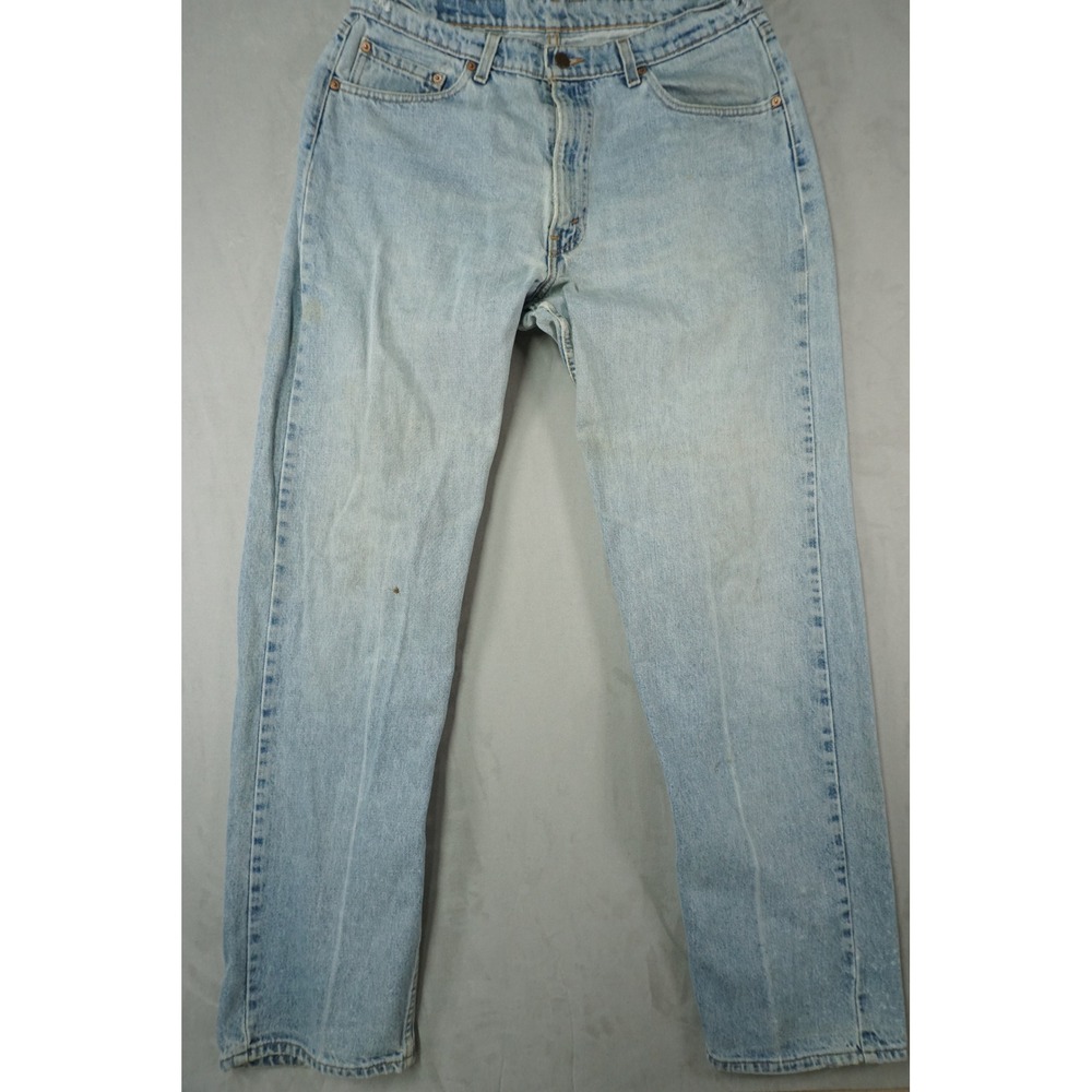 VTG 90s Levis 565 Jeans Mens 34x36 Blue Light Wash USA Made Extra Loose Wide Leg